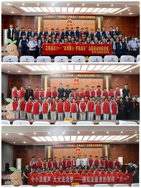 【花生果·别样“六一”】小小法槌敲响法治梦想 正阳县人民法院为少年儿童送上“法治大礼包”