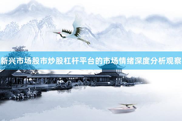 新兴市场股市炒股杠杆平台的市场情绪深度分析观察