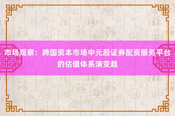 市场观察：跨国资本市场中元股证券配资服务平台的估值体系演变趋