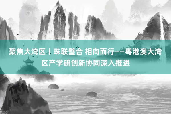 聚焦大湾区丨珠联璧合 相向而行——粤港澳大湾区产学研创新协同深入推进